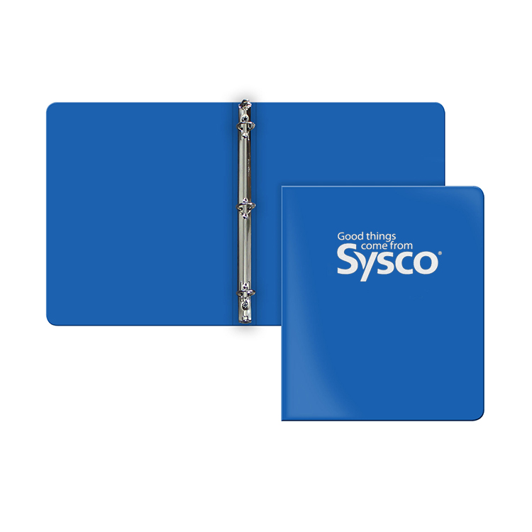 Blue Flexible 3Ring Binder Without Pockets 1/2"